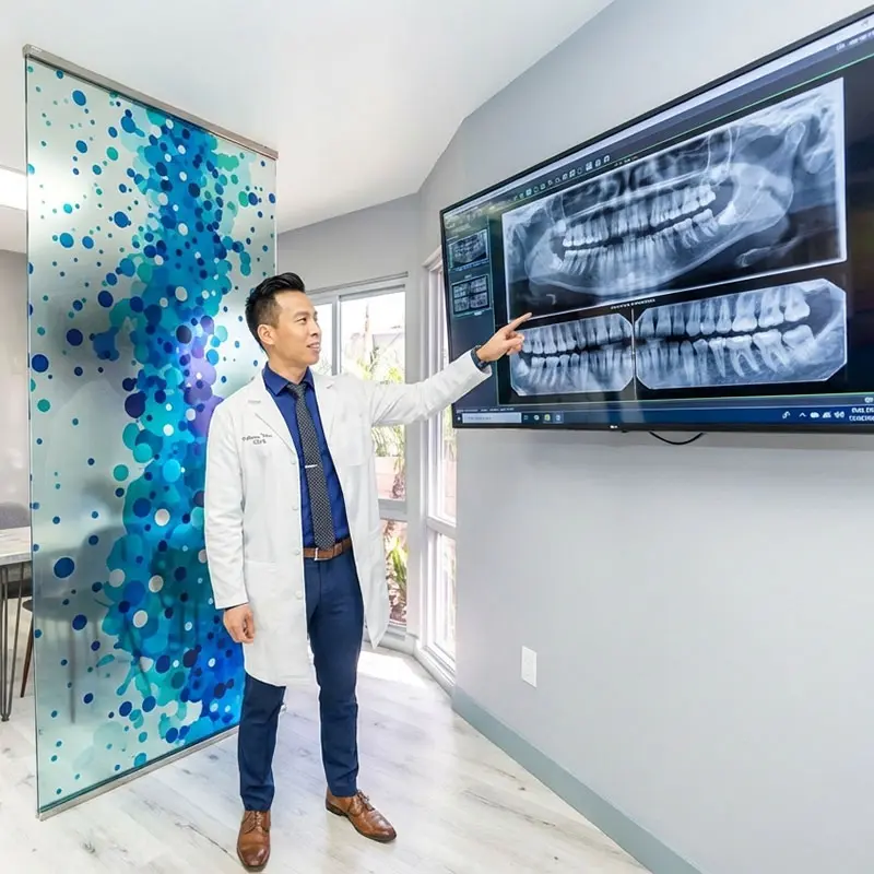 Digital Dental X-Ray on Monitor