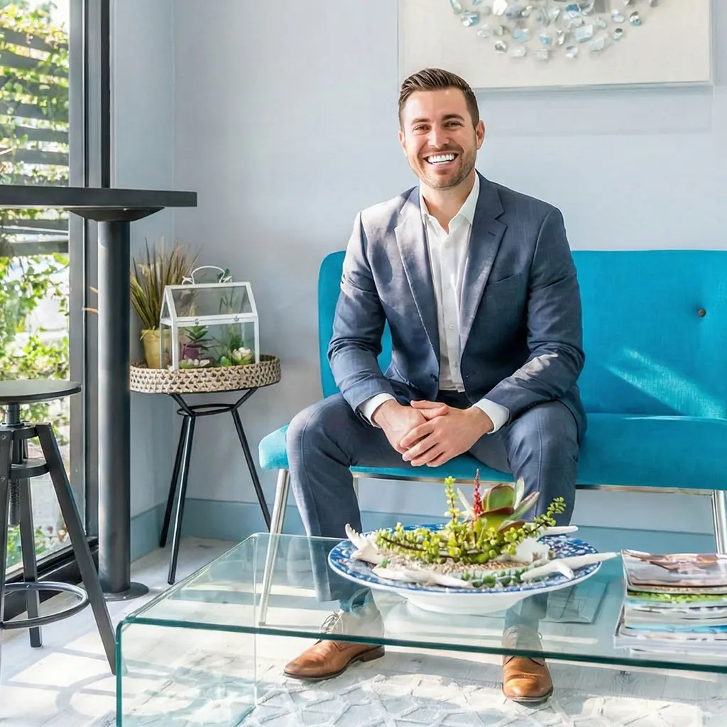 Patient showing off a restored smile