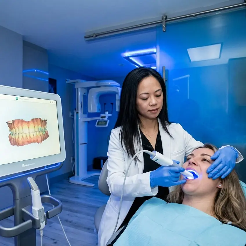 Digital 3D oral scanner for teeth impression